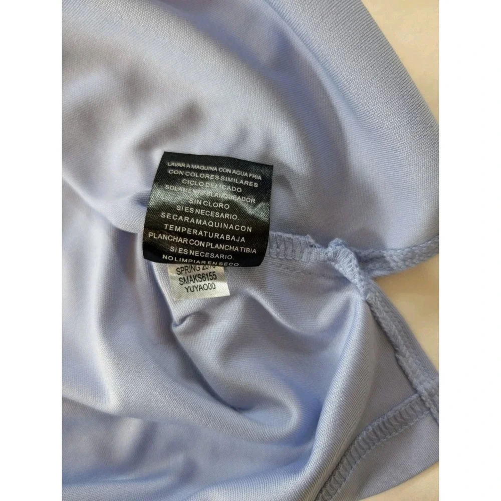 Faldo Claret &‎ Green Men's Golf Polo Shirt XL Blue Plaid Performance Swing Fit